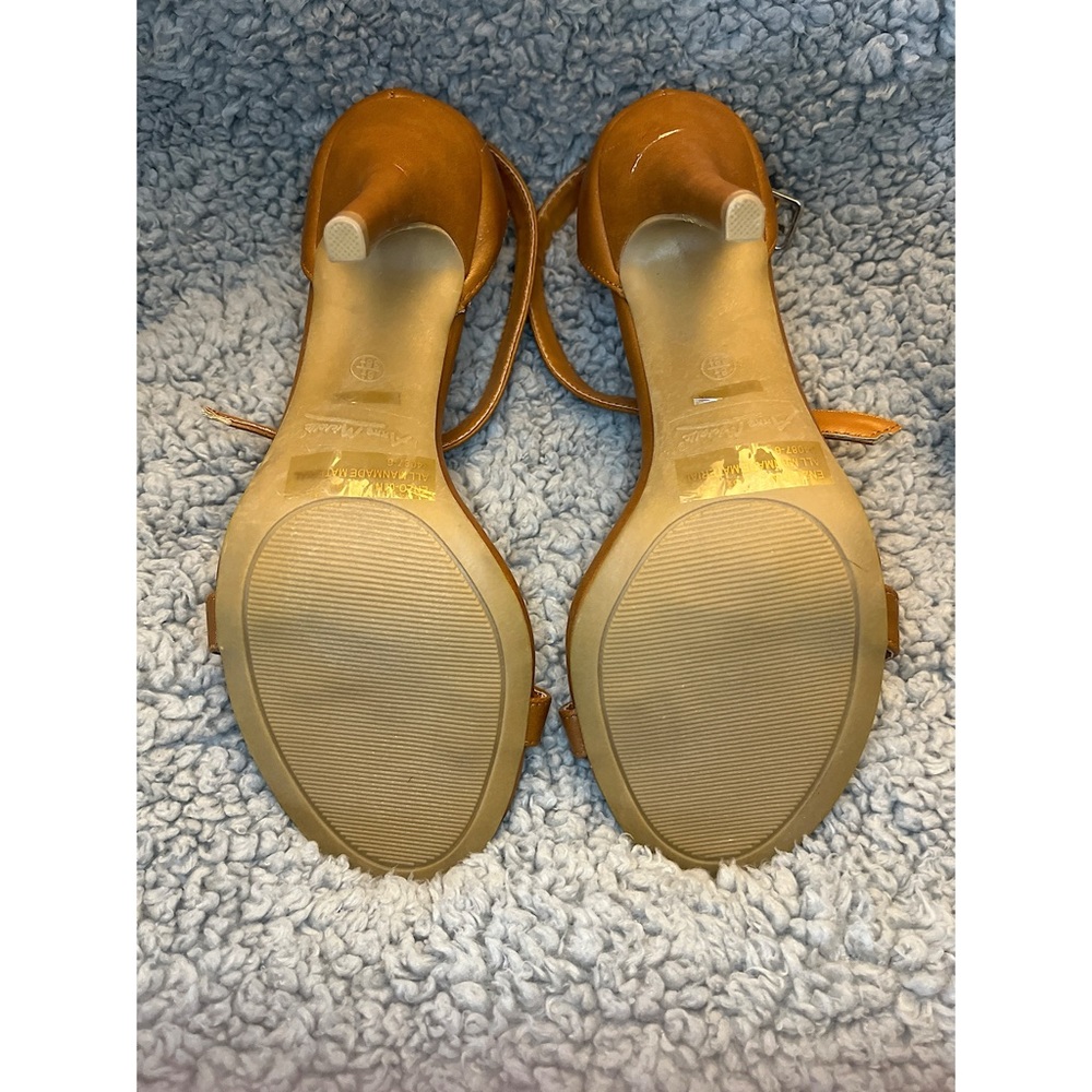 Lulus Women’s 8.5 Anne Michelle Enzo 01N Chestnut Brown Single Strap Heels. - Picture 5 of 16
